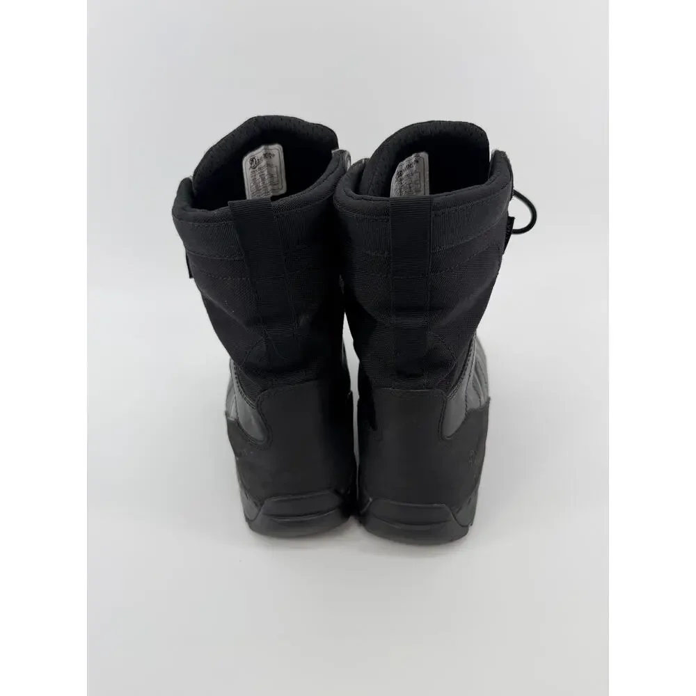 Black Leather tactical boots, Danner brand, 8-inch height